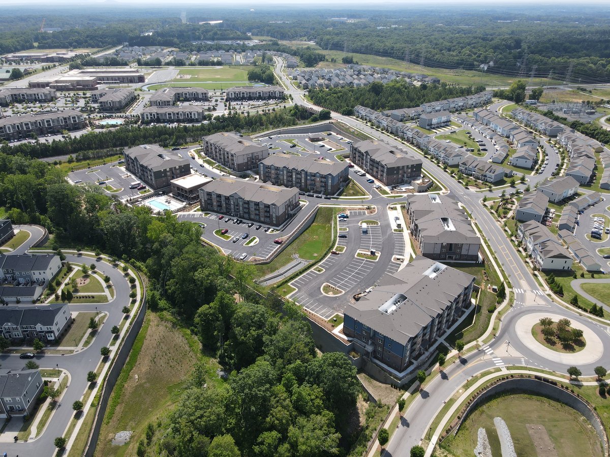 Aerial view of Bryton mixed-use development — Hagen Engineering site civil project